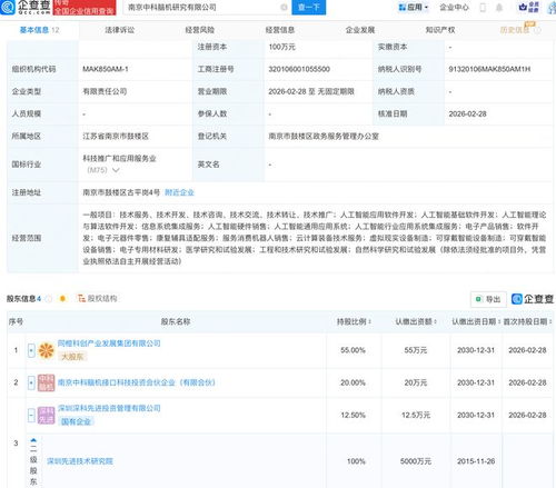 深圳先進技術研究院聯合南京成立腦機研究公司 開啟人工智能行業應用新篇章